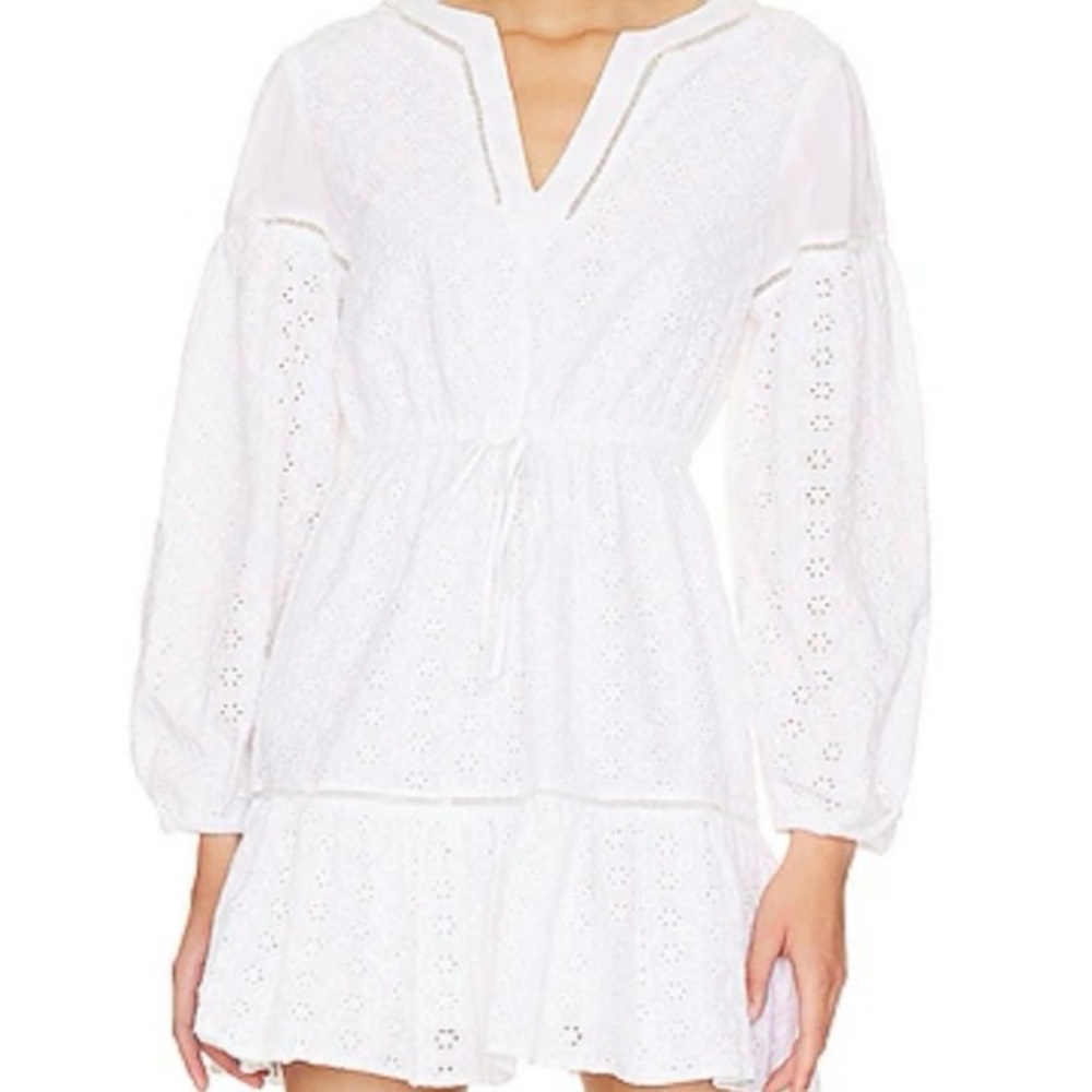 V Neck 1.State dress in ultra white